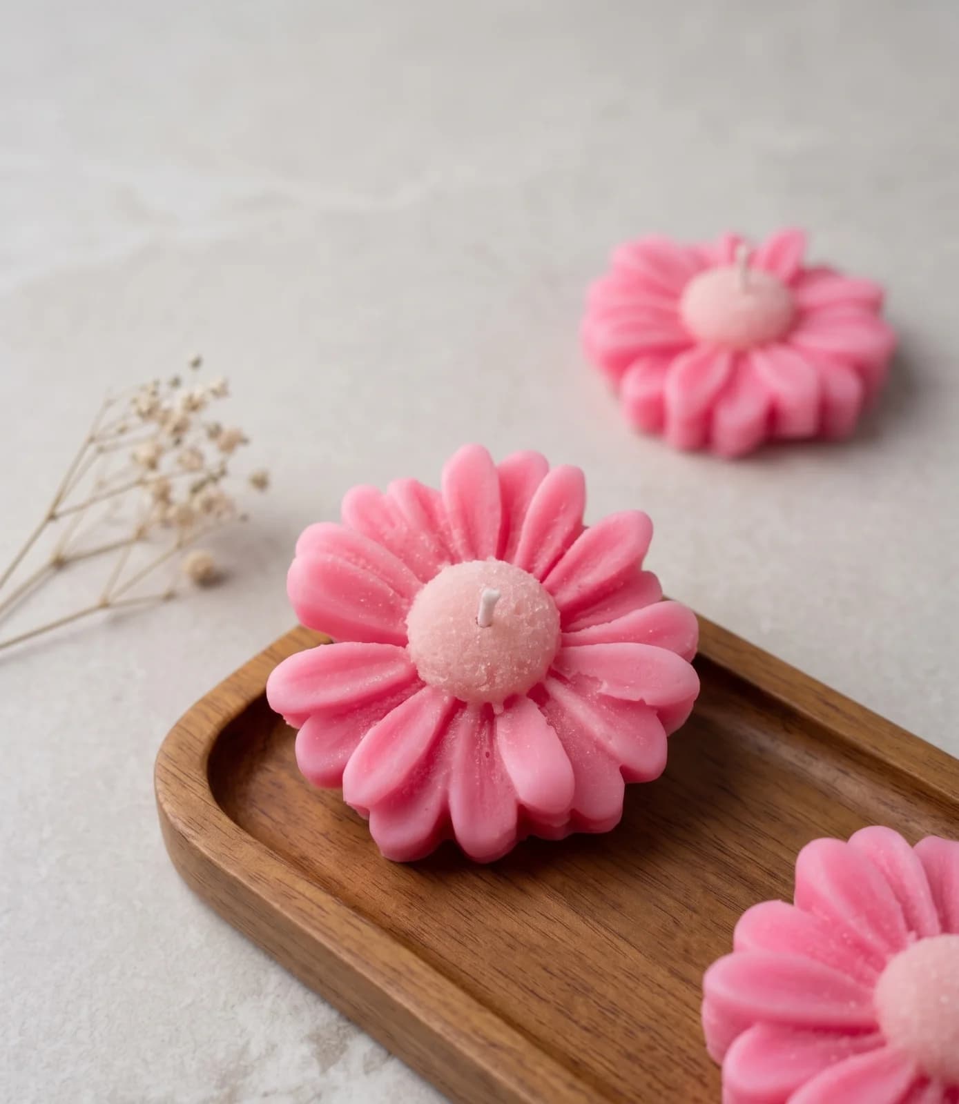 Daizy Flower Floating Candle – Pink
