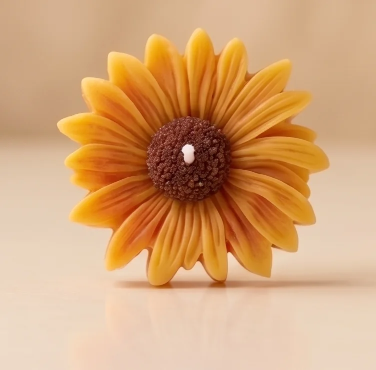 Sunflower Floating Candle – Yellow view 2